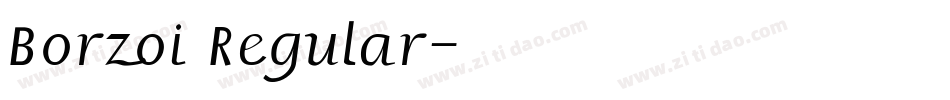 Borzoi Regular字体转换